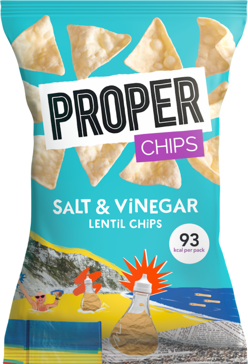 PROPER Chips - Salt & Vinegar Lentil Chips 20g