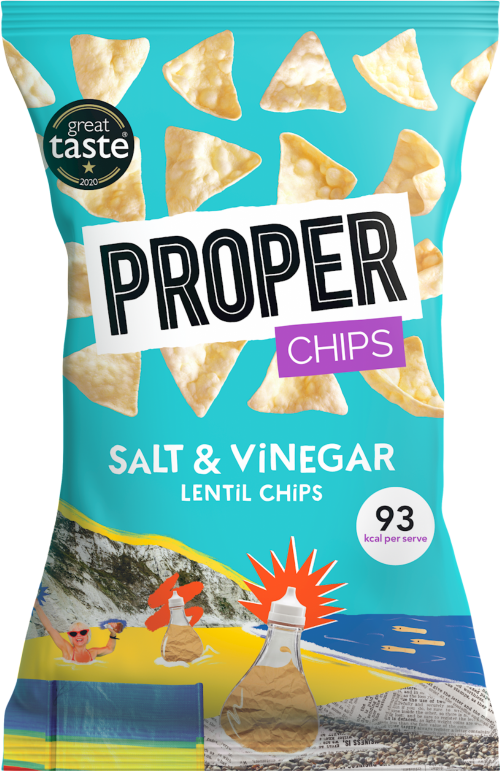 PROPER Chips - Salt & Vinegar Lentil Chips 85g