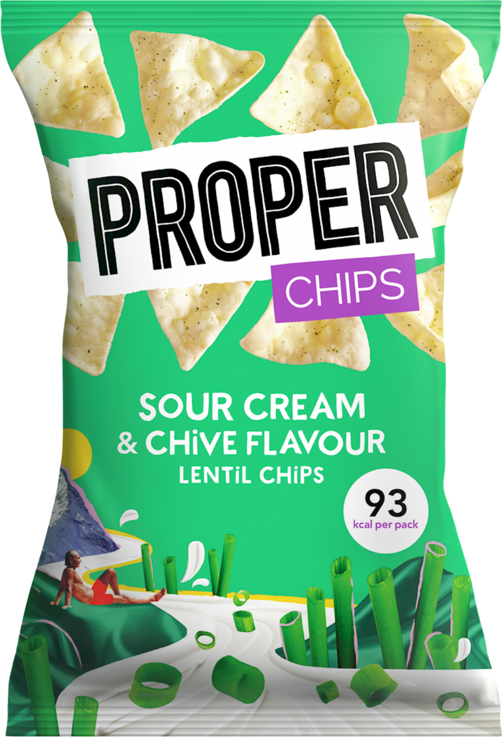 PROPER Chips - Sour Cream & Chive Lentil Chips 20g