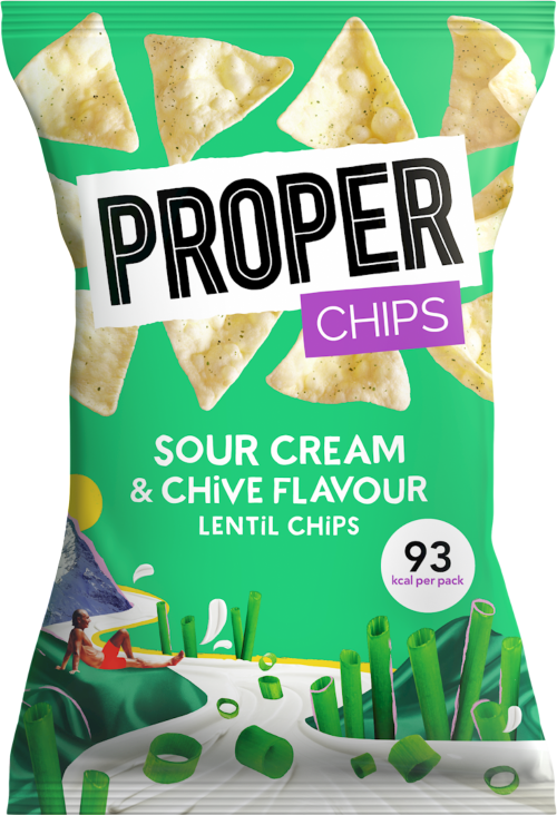 PROPER Chips - Sour Cream & Chive Lentil Chips 20g