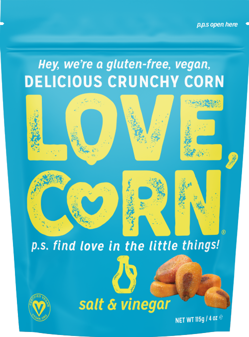 LOVE CORN Roasted Corn Snack - Salt & Vinegar 115g