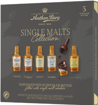 ANTHON BERG Single Malts Collection - 5 Chocolates Bottles 78g