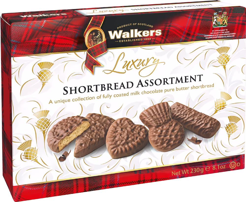 WALKER'S Luxury Chocolate Shortbread Assortment 230g