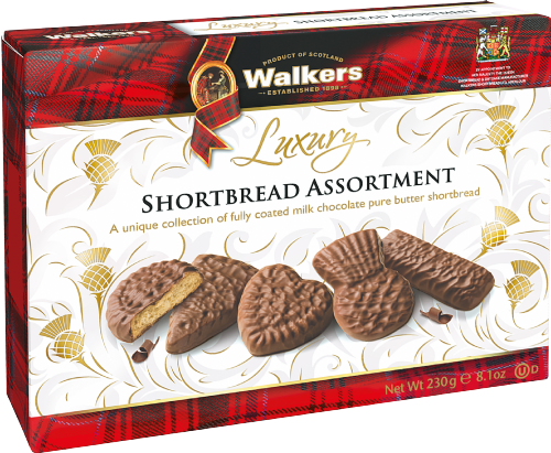 WALKERS Luxury Chocolate Shortbread Assortment 230g