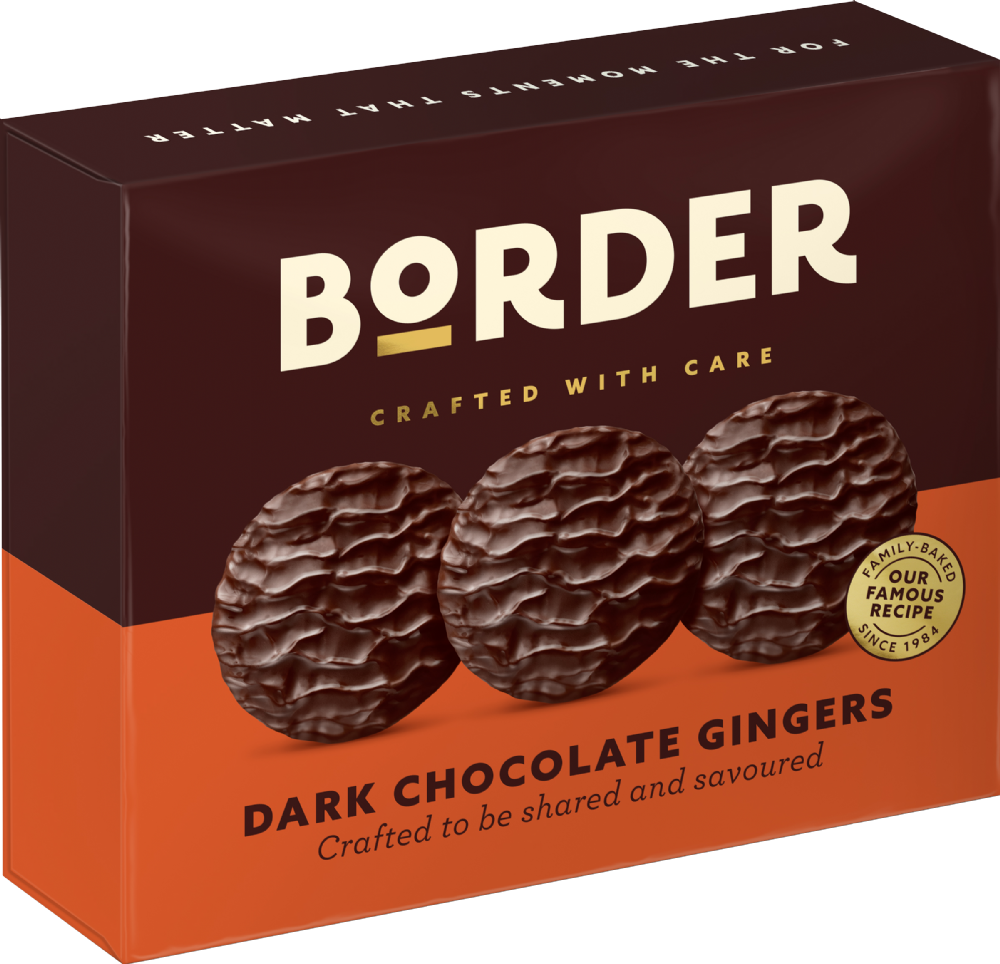 Holleys Fine Foods BORDER Dark Chocolate Gingers Gift Pack 255g