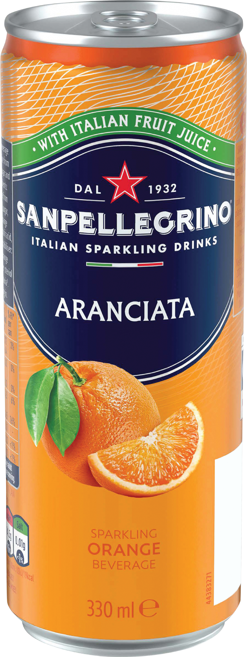 SAN PELLEGRINO Sparkling Beverage - Aranciata (Orange) 330ml