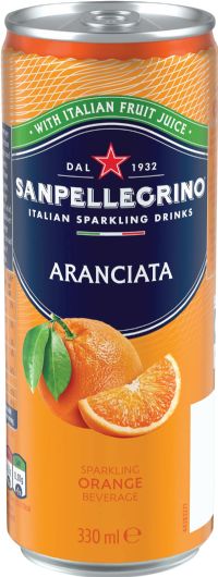 SAN PELLEGRINO Sparkling Beverage - Aranciata (Orange) 330ml