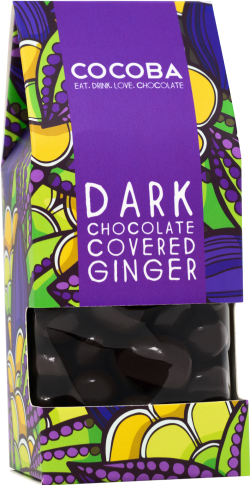 COCOBA Dark Chocolate Covered Ginger 175g