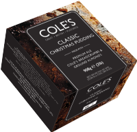 COLE'S PUDDINGS Classic Christmas Pudding with Premium Ale 908g