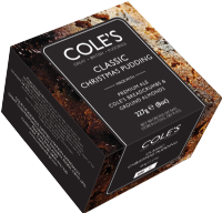 COLE'S PUDDINGS Classic Christmas Pudding with Premium Ale 227g