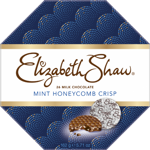 ELIZABETH SHAW Milk Chocolate Mint Honeycomb Crisp 162g