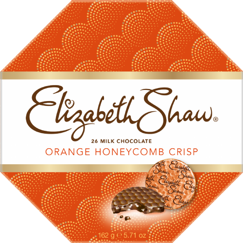 ELIZABETH SHAW Milk Chocolate Orange Honeycomb Crisp 162g