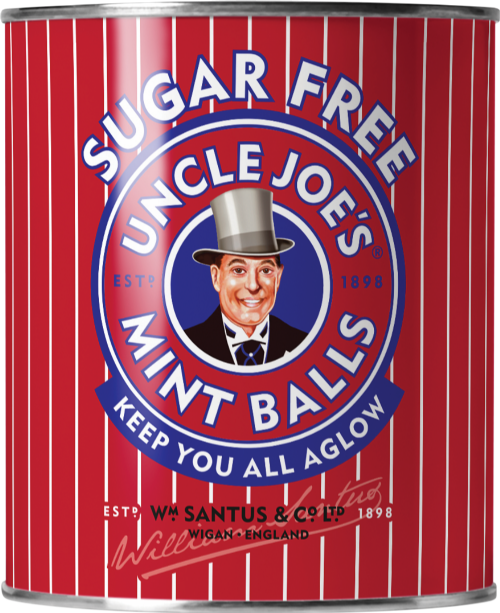 UNCLE JOE'S Sugar Free Mint Balls - Tin 120g