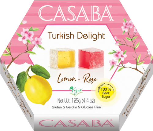 CASABA Turkish Delight - Rose & Lemon 125g