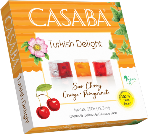 CASABA Turkish Delight - Cherry, Orange & Pomegranate 350g