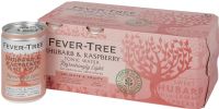 FEVER-TREE Refreshingly Light Rhubarb & Raspberry Tonic Water - Cans (8x150ml)