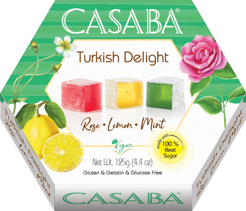 CASABA Turkish Delight - Rose, Lemon & Mint 125g