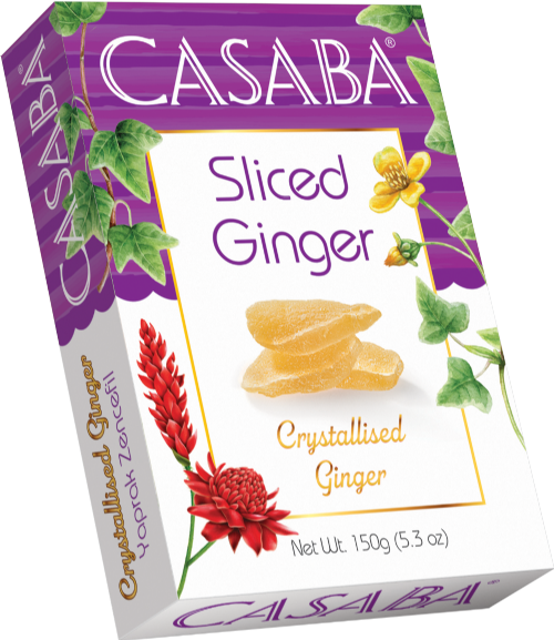 CASABA Sliced Crystallised Ginger 150g