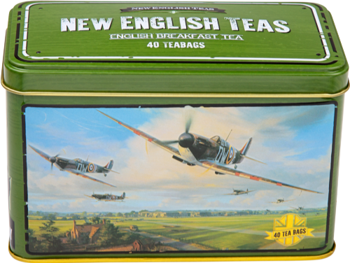 NEW ENGLISH TEAS Eng B/Fast Tea in Spitfire Tin 40 T/B 80g