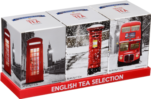 NEW ENGLISH TEAS British Icons Triple Tea Gift Pack 60g