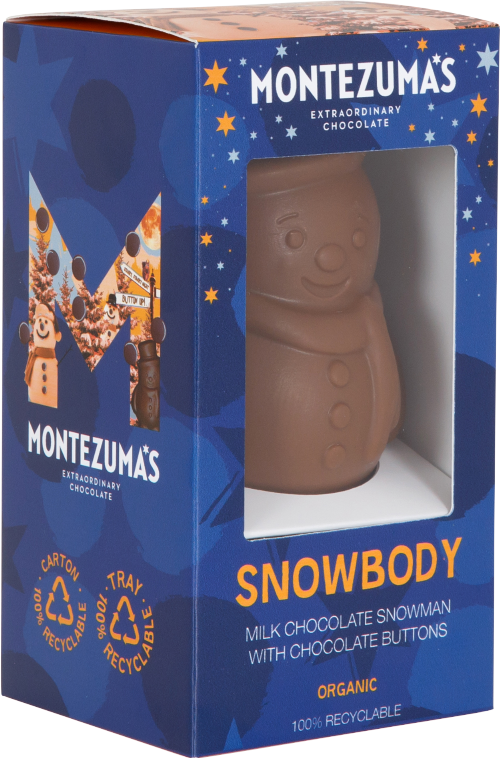 MONTEZUMA'S Snowbody - Milk Chocolate Snowman / Buttons 100g