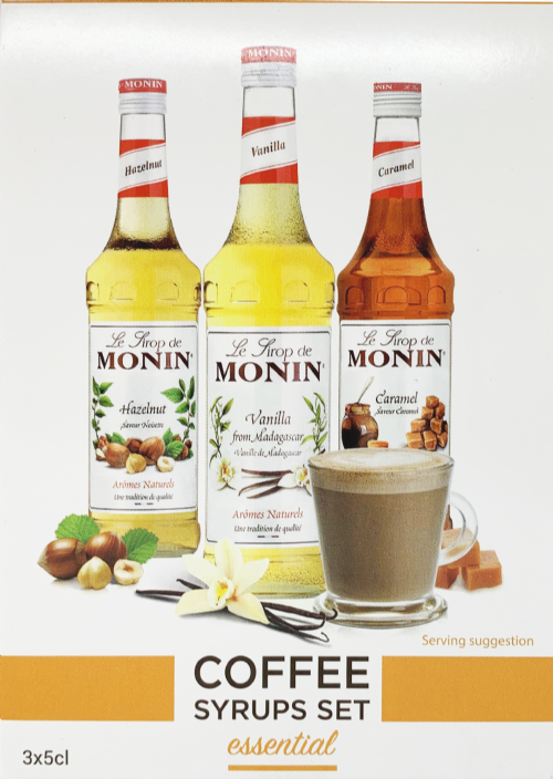 MONIN Coffee Syrups Set - Essential (3x5cl)
