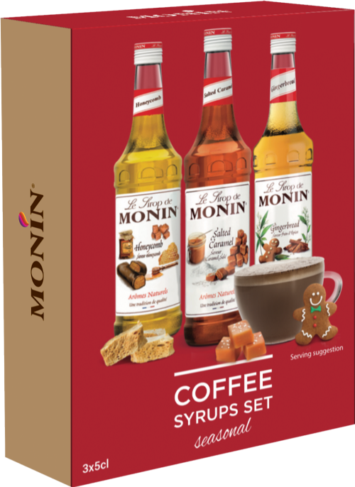 MONIN Coffee Syrups Set - Seasonal (3x5cl)