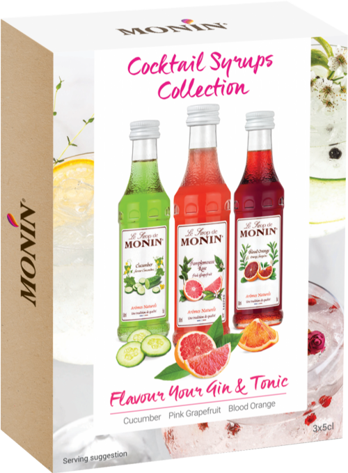 MONIN Cocktail Syrups Collection Gift Pack (3x5cl)