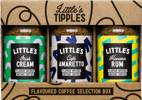 LITTLE'S Tipples Flavoured Coffee Selection Box (3x50g)