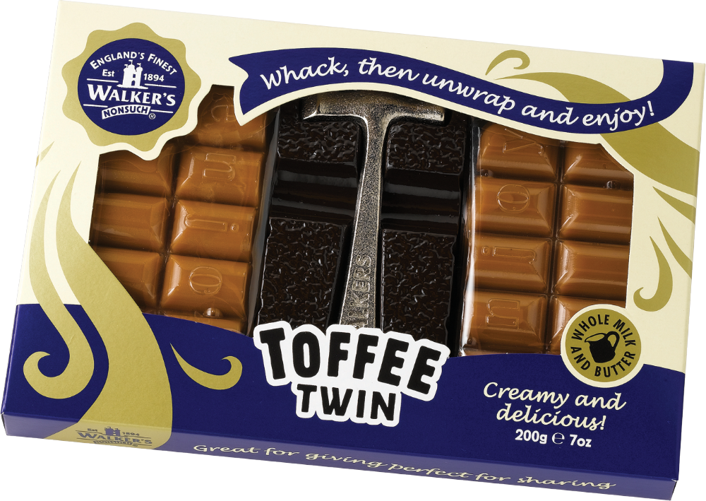 Holleys Fine Foods WALKER'S NONSUCH Toffee Twin Hammer Pack 200g