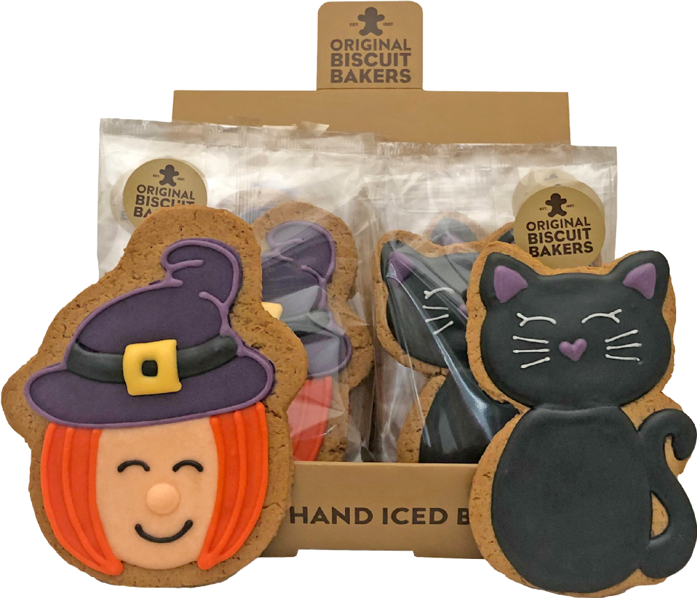 ORIGINAL BISCUIT BAKERS Gingerbread Witch & Cat 85g/55g