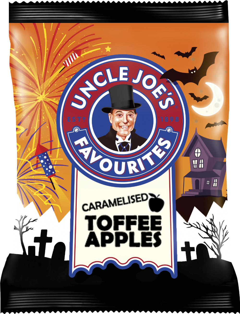 UNCLE JOE'S Caramelised Toffee Apple Sweets 75g