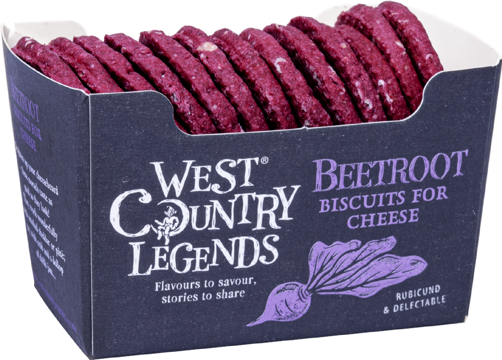 WEST COUNTRY LEGENDS Beetroot Biscuits for Cheese 100g