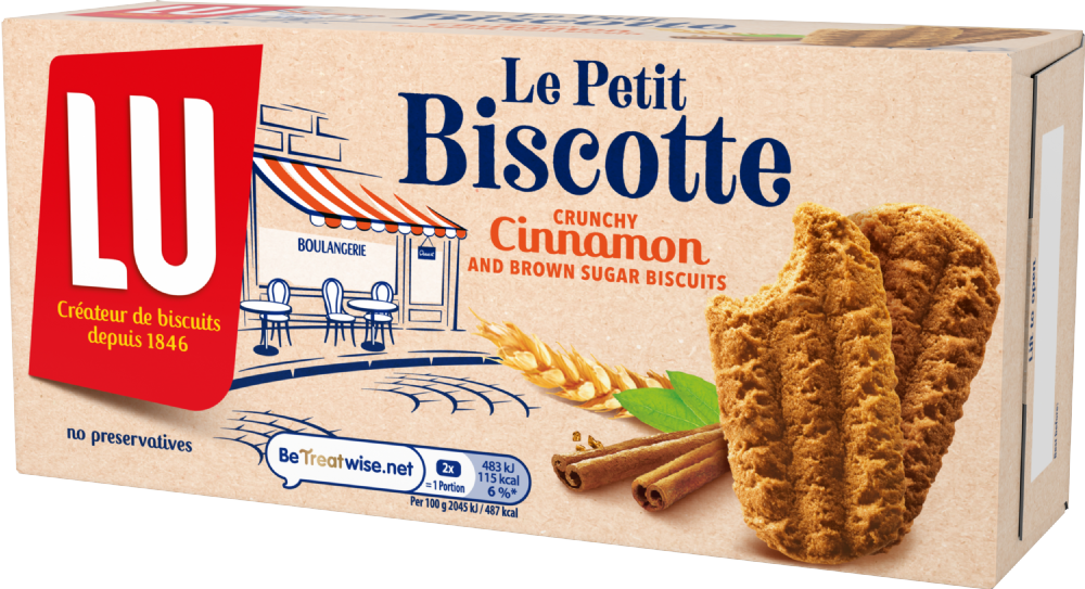 Holleys Fine Foods  LU Le Petit Biscotte - Cinnamon 200g