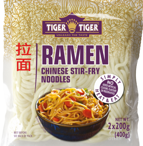 TIGER TIGER Ramen Stir-Fry Chinese Style Noodles (2x200g)