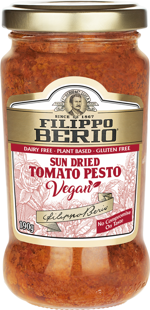 FILIPPO BERIO Vegan Sun Dried Tomato Pesto 190g