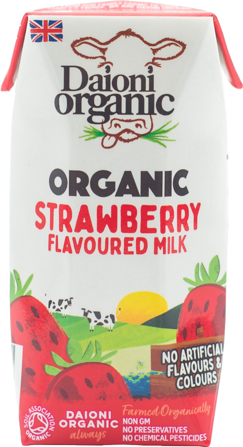 DAIONI Organic Strawberry Flavoured Milk 200ml
