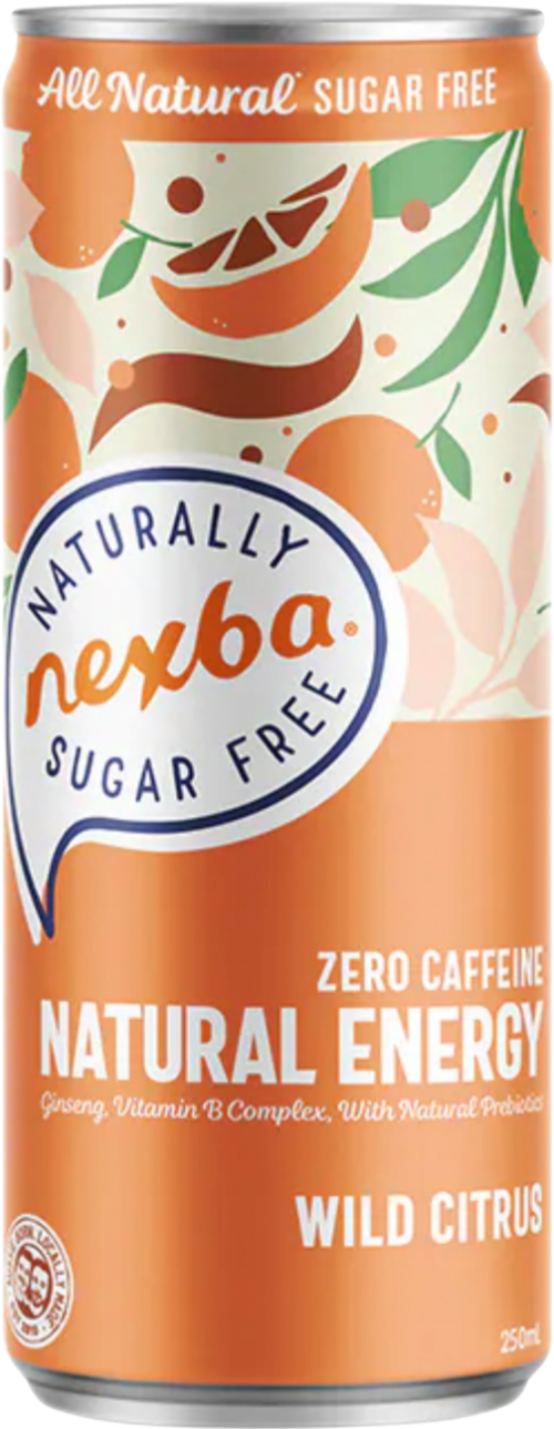 NEXBA Natural Energy Drink - Wild Citrus 250ml
