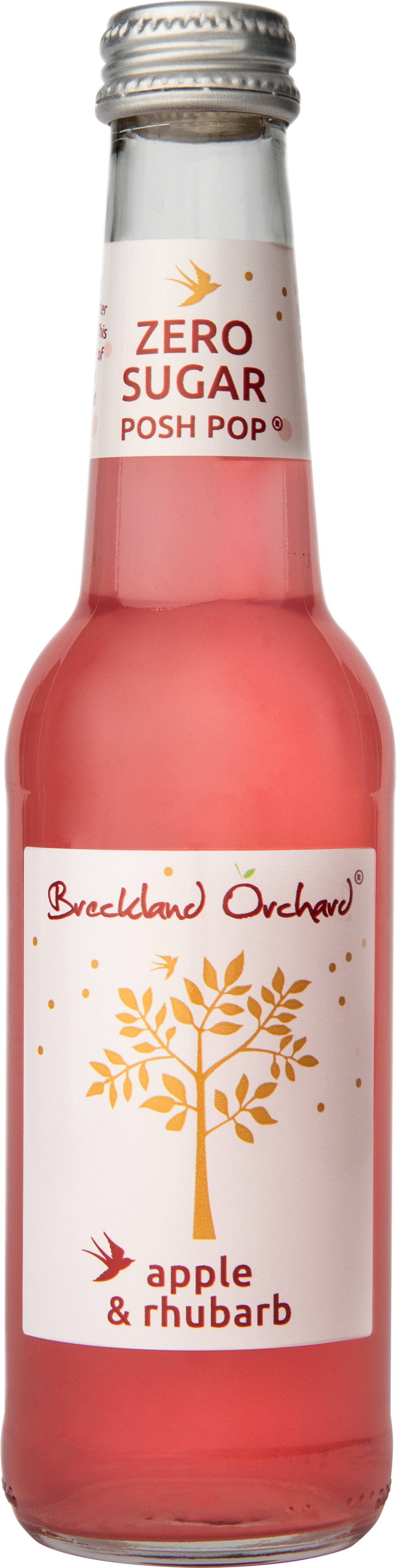 BRECKLAND ORCHARD Zero Sugar Posh Pop Apple & Rhubarb 275ml