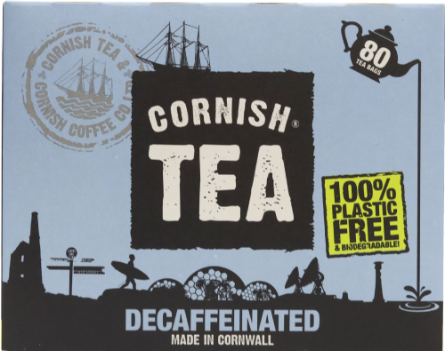 CORNISH TEA COMPANY Decaffeinated 80 Teabags 250g