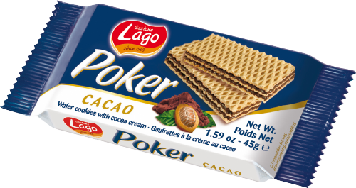 LAGO Poker Wafers - Cocoa 45g