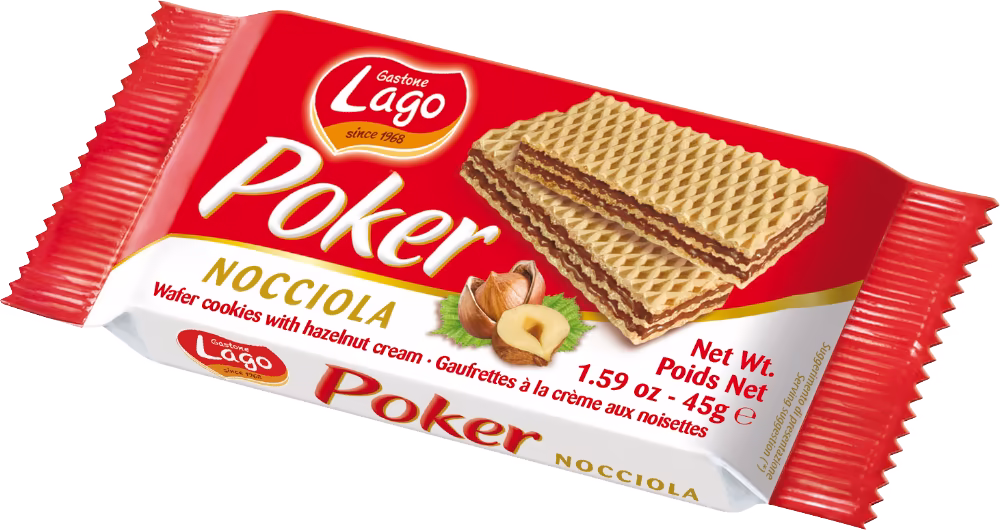 LAGO Poker Wafers - Hazelnut 45g
