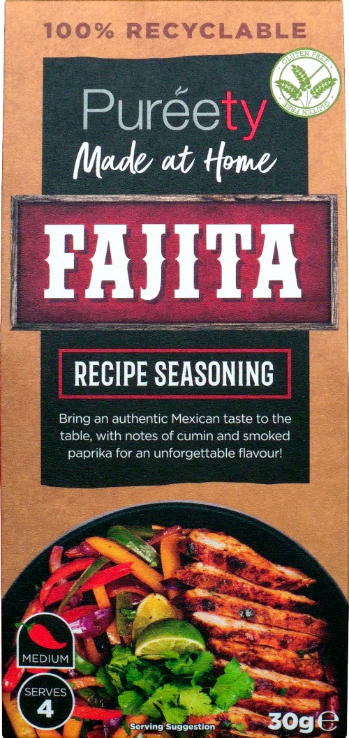 PUREETY Fajita Recipe Seasoning 30g