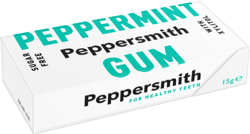 PEPPERSMITH Peppermint Gum with Xylitol 15g