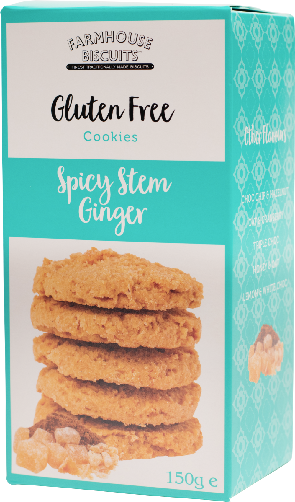 FARMHOUSE Gluten Free Spicy Stem Ginger Cookies 150g