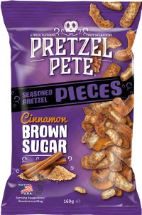 PRETZEL PETE Pretzel Pieces - Cinnamon Brown Sugar 160g