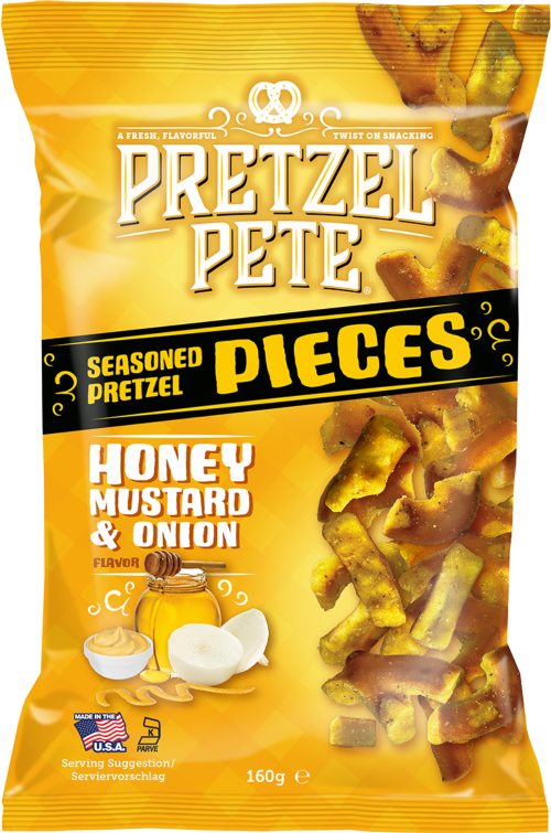 PRETZEL PETE Pretzel Pieces - Honey, Mustard & Onion 160g