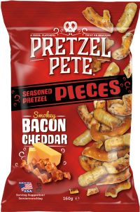 PRETZEL PETE Pretzel Pieces - Smokey Bacon Cheddar 160g
