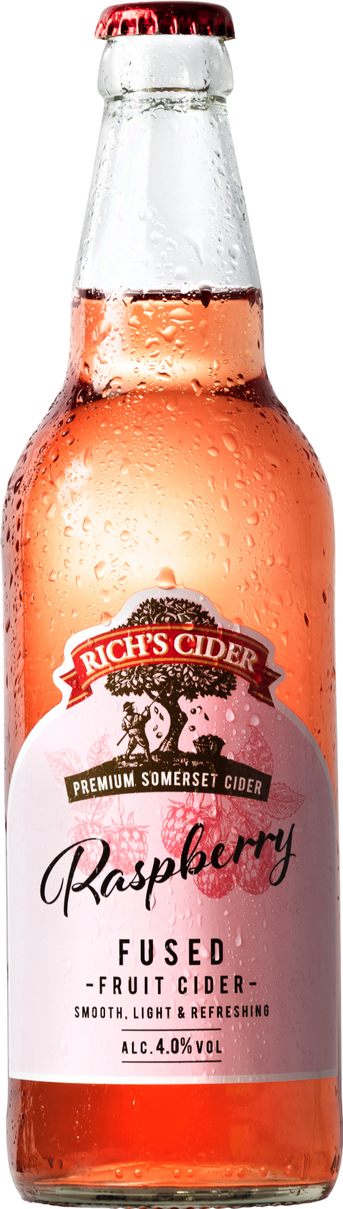 RICH'S CIDER Raspberry Fused Fruit Cider 4% ABV 500ml