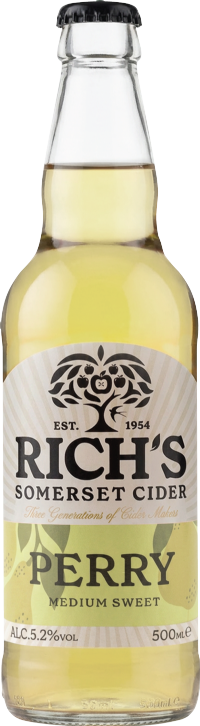 RICH'S CIDER Sparkling Perry 5.2% ABV 500ml